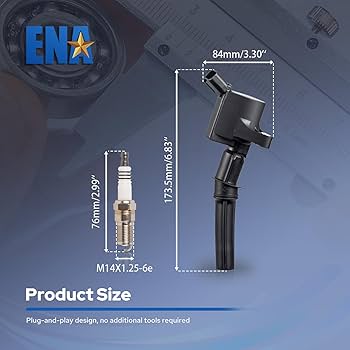 naopon 4 Ignition Coil + 4 Spark Plug For Nissan Frontier Suzuki